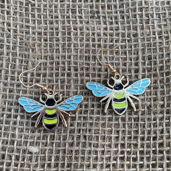Nwt Handmade Bee Earrings - Picture 1 of 2